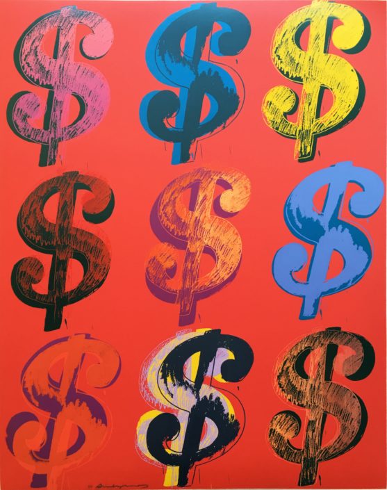 Andy Warhol | 9 | dollar sign | 1982 | Image of Artists' work.