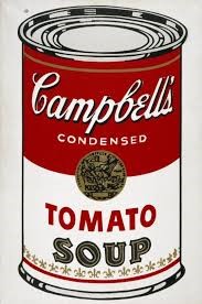 Andy Warhol Silk Screen - cambells-soup-can