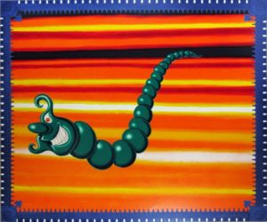 Kenny Scharf | Jade Pea God | 1989 | Image of Artists' work.