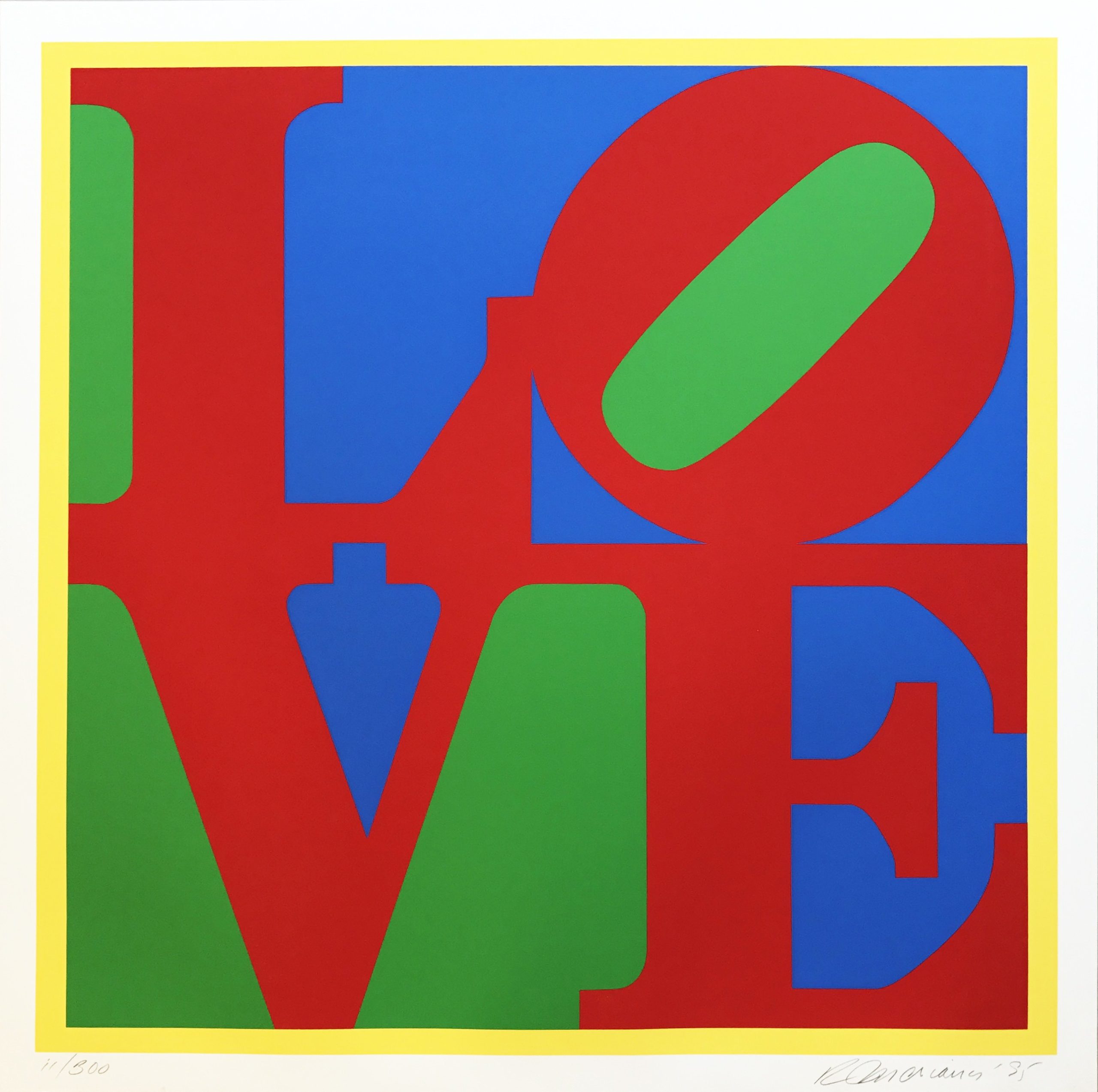 Robert Indiana | Heliotherapy Love | 1995 | Image of Artists' work.