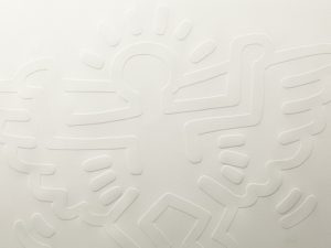 Keith Haring | White Icons C | Winged Angel | 1990 | Image of Artists' work.