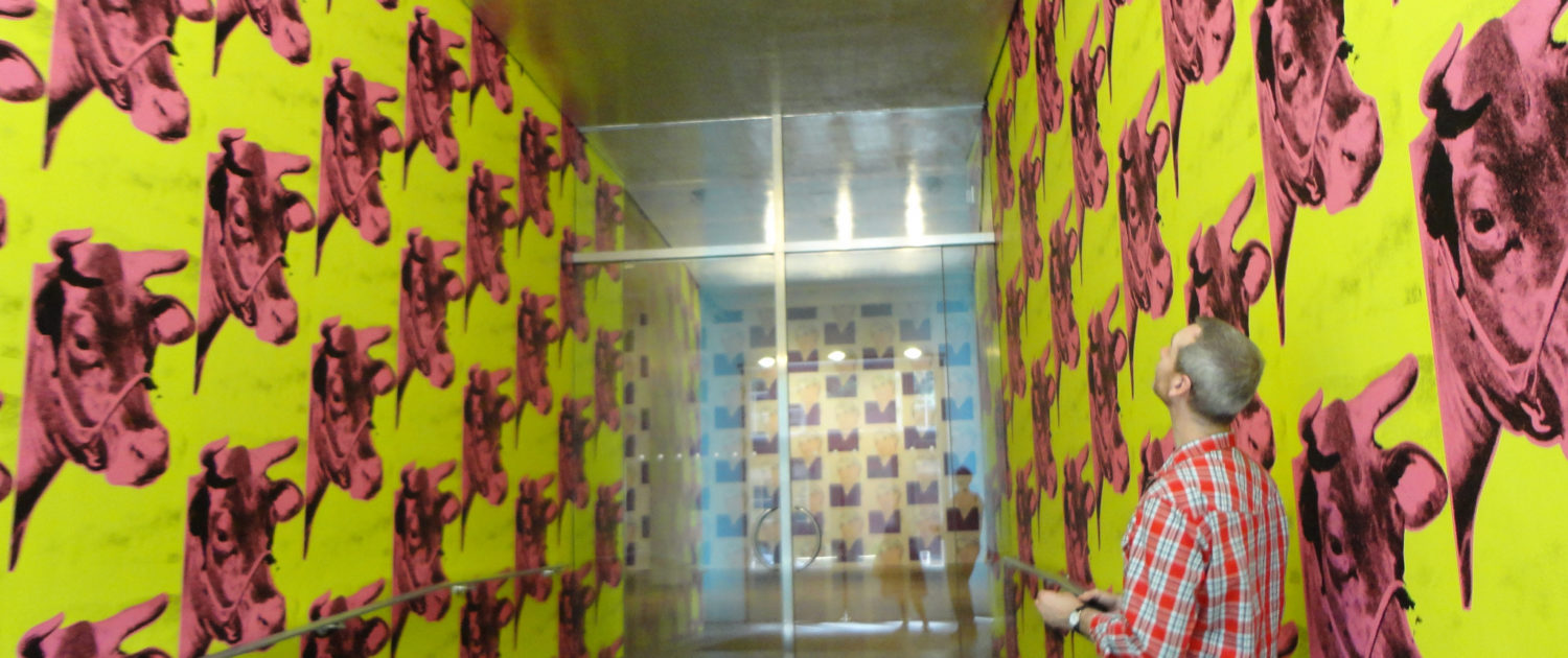 A Hallway Installation at the Andy Warhol Gallery