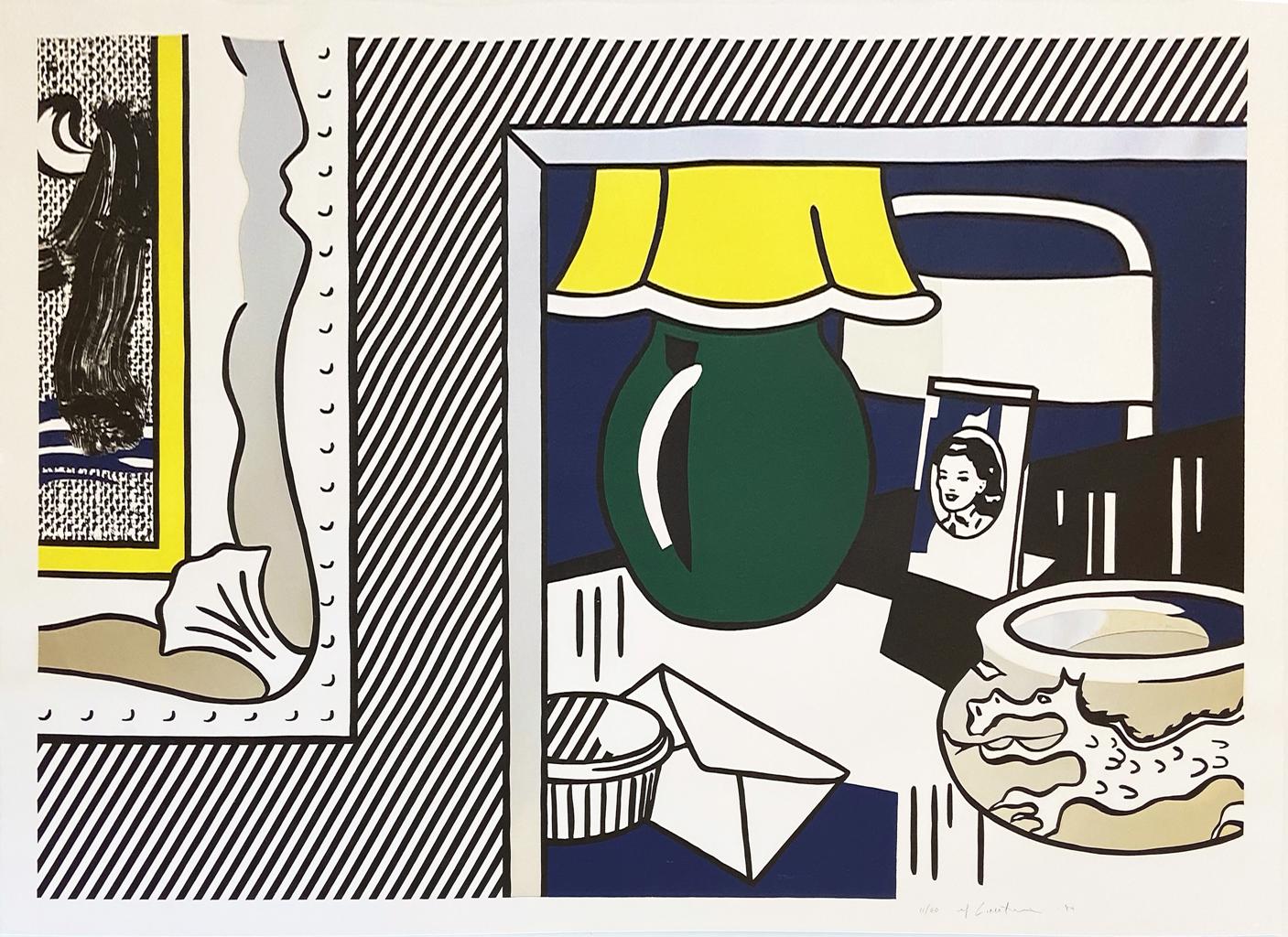 Roy Lichtenstein | Two Paintings | Green Lamp from the Paintings series | 1984