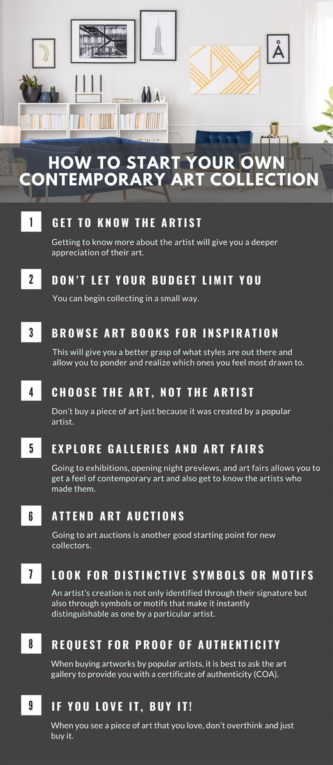 Fine Art Buyers Gude - How to Start Your Own Contemporary Art Collection