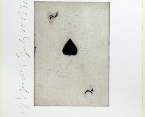 Donald Sultan | Jack of Spades | Playing Cards | 1990