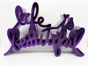 Mr. Brainwash | Life Is Beautiful - Hard Candy Purple | 2020