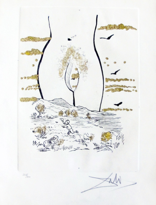 Salvador Dali | A l'eternelle Madame (The eternal madame) from Les Amours Jaunes | 1974