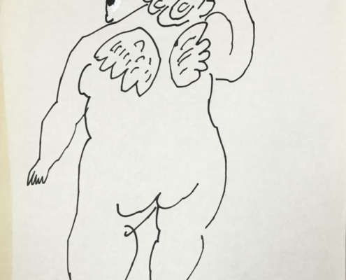 Andy Warhol | Cherub | c. 1954