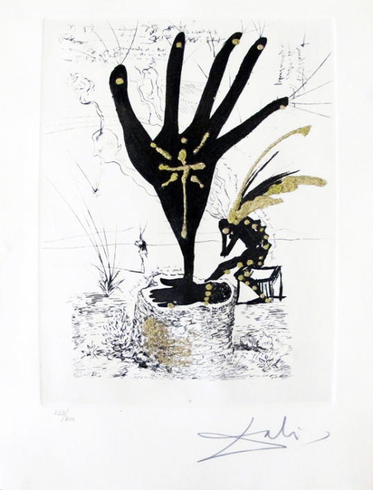 Salvador Dali | Fleur d'art (Flower of art) from Les Amours Jaunes | 1974