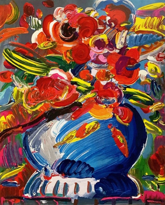 Peter Max | Untitled (Vase & Flowers)