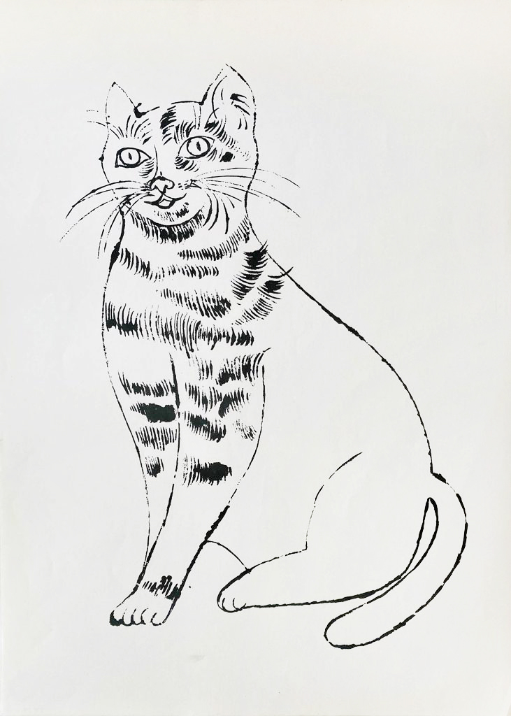 Andy Warhol 25 Cats Name[d] Sam and One Blue Pussy IV.51 | 1954