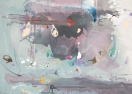 Helen Frankenthaler | Grey Fireworks | 2000