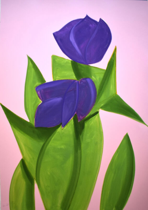 Alex Katz | Purple Tulips 2 from Flowers Portfolio | 2021