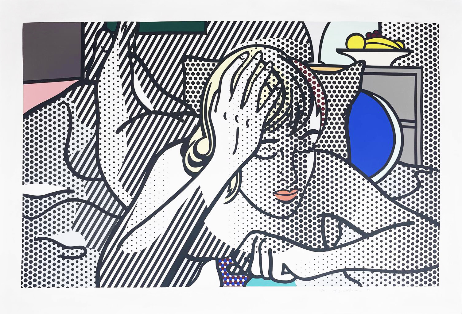 Roy Lichtenstein | Thinking Nude from the Nude series | 1994