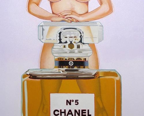 Mel Ramos | Chanel No. 5 bottle with Marilyn Monroe | 2012