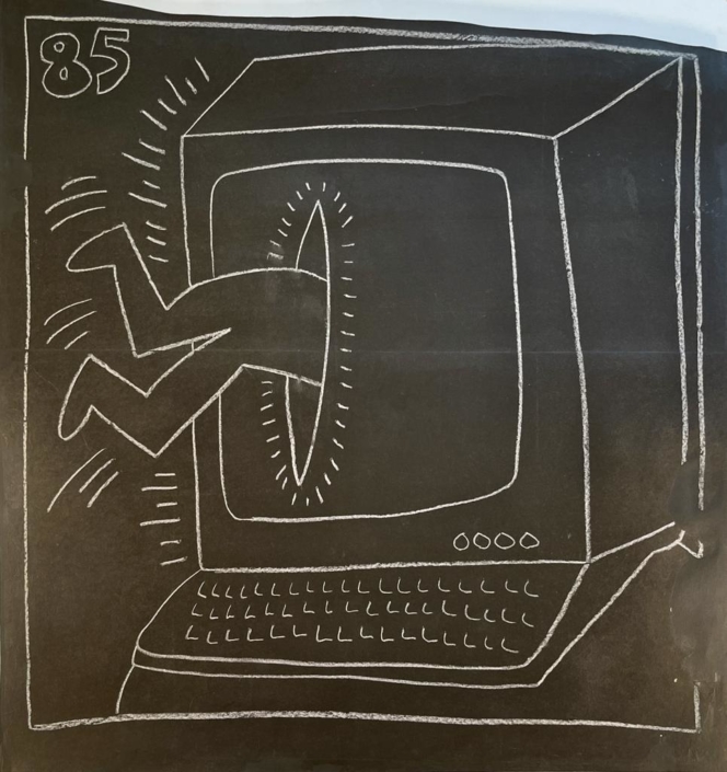 Keith Haring | Subway Drawing B | 1985