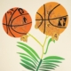 Jonas Wood | Double Basketball Orchid (State I) | 2017