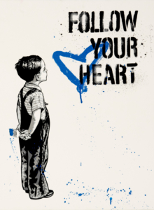 Mr. Brainwash | Follow Your Heart - Blue | 2020