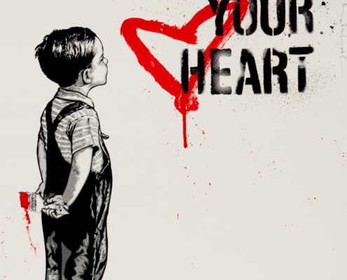 Mr. Brainwash | Follow Your Heart - Red | 2020