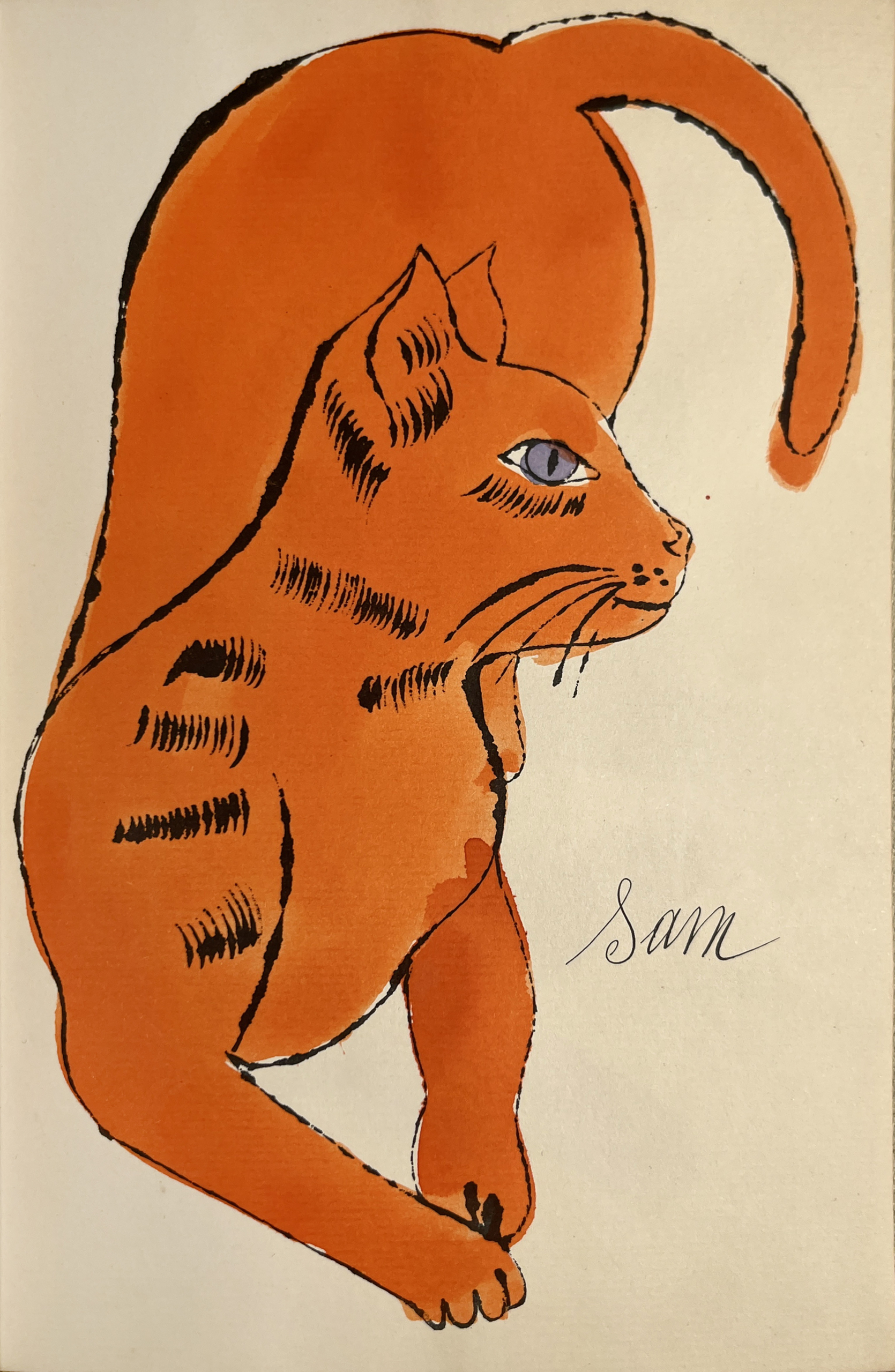 Andy Warhol | 25 Cats Name[d] Sam and One Blue Pussy, IV.65B | CA. 1954