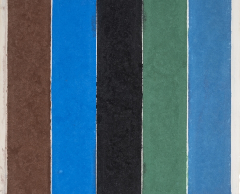 Ellsworth Kelly | Colored Paper Image XIX (Brown Blue Black Green Violet) | 1976