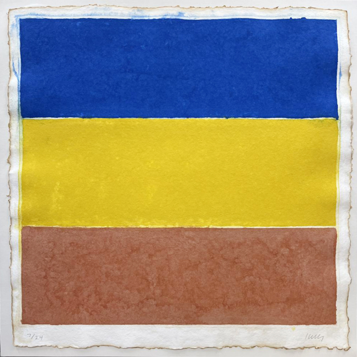 Ellsworth Kelly | Colored Paper Image XVI (Blue/Yellow/Red) | 1976