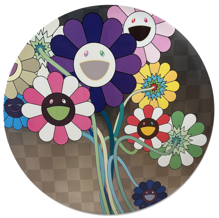 Takashi Murakami | Purple Flowers in a Bouquet | 2010