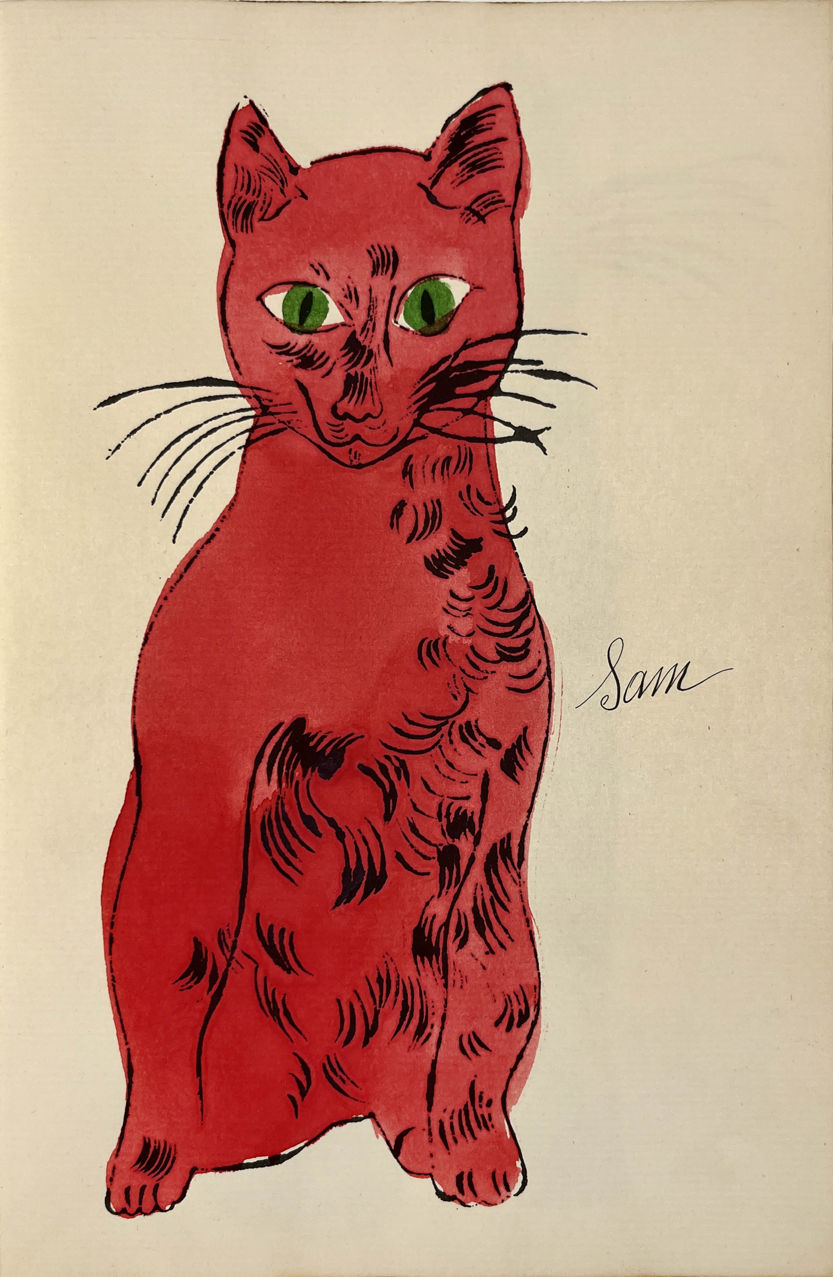 Andy Warhol | 25 Cats Name[d] Sam and One Blue Pussy IV.53B | 1954