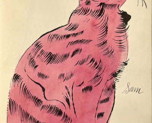 Andy Warhol | 25 Cats Name[d] Sam and One Blue Pussy IV.56B | 1954