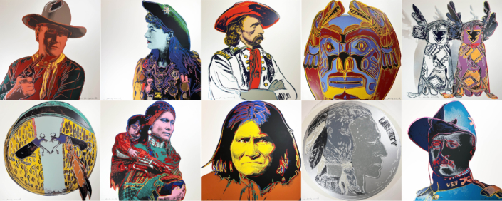 Andy Warhol | Cowboys and Indians, II.377-386 | 1986