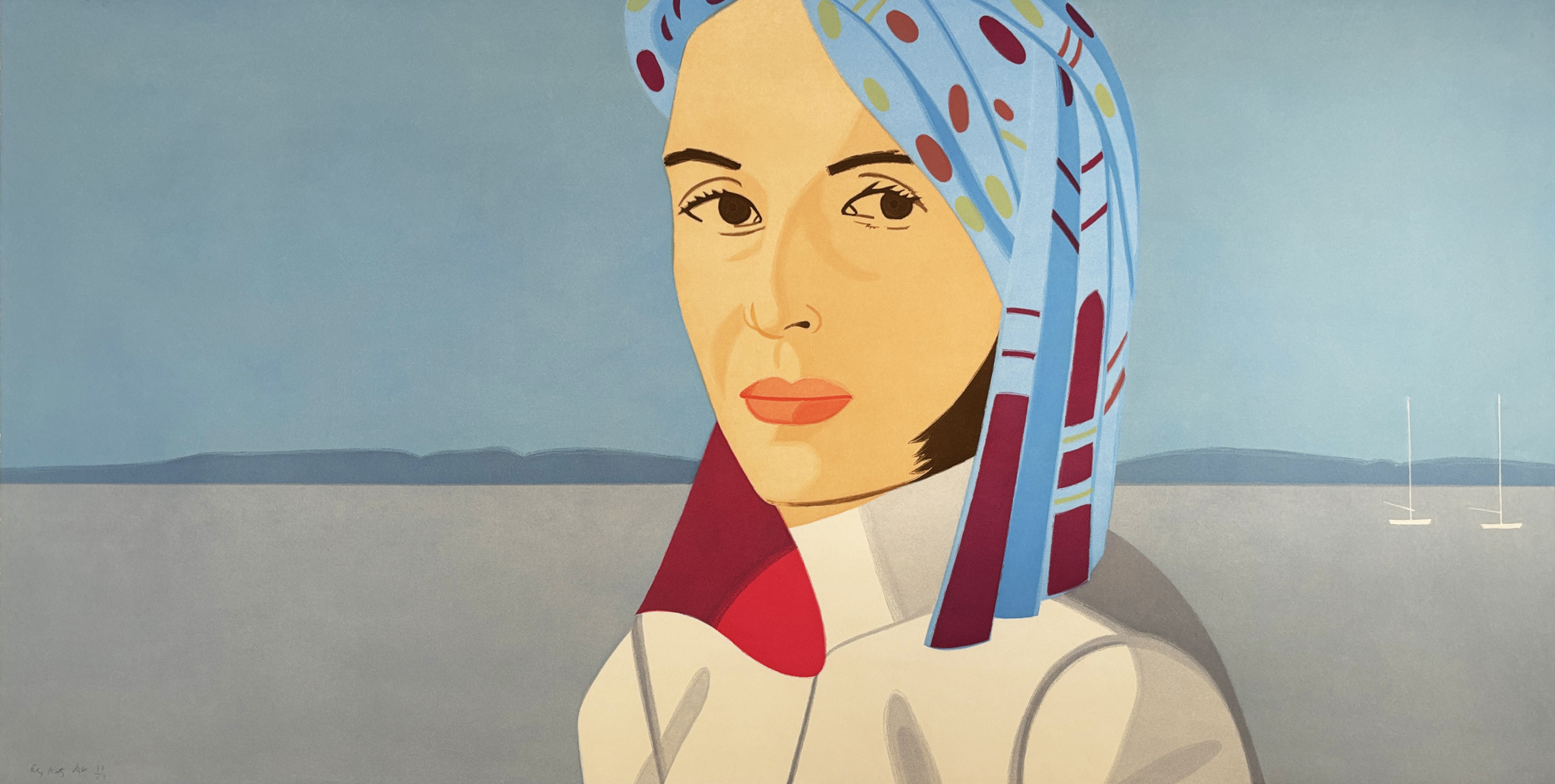 Alex Katz | Ada With Blue Hat | 2004