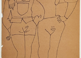 Andy Warhol | Two Standing Figures | c. 1955