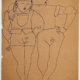 Andy Warhol | Two Standing Figures | c. 1955