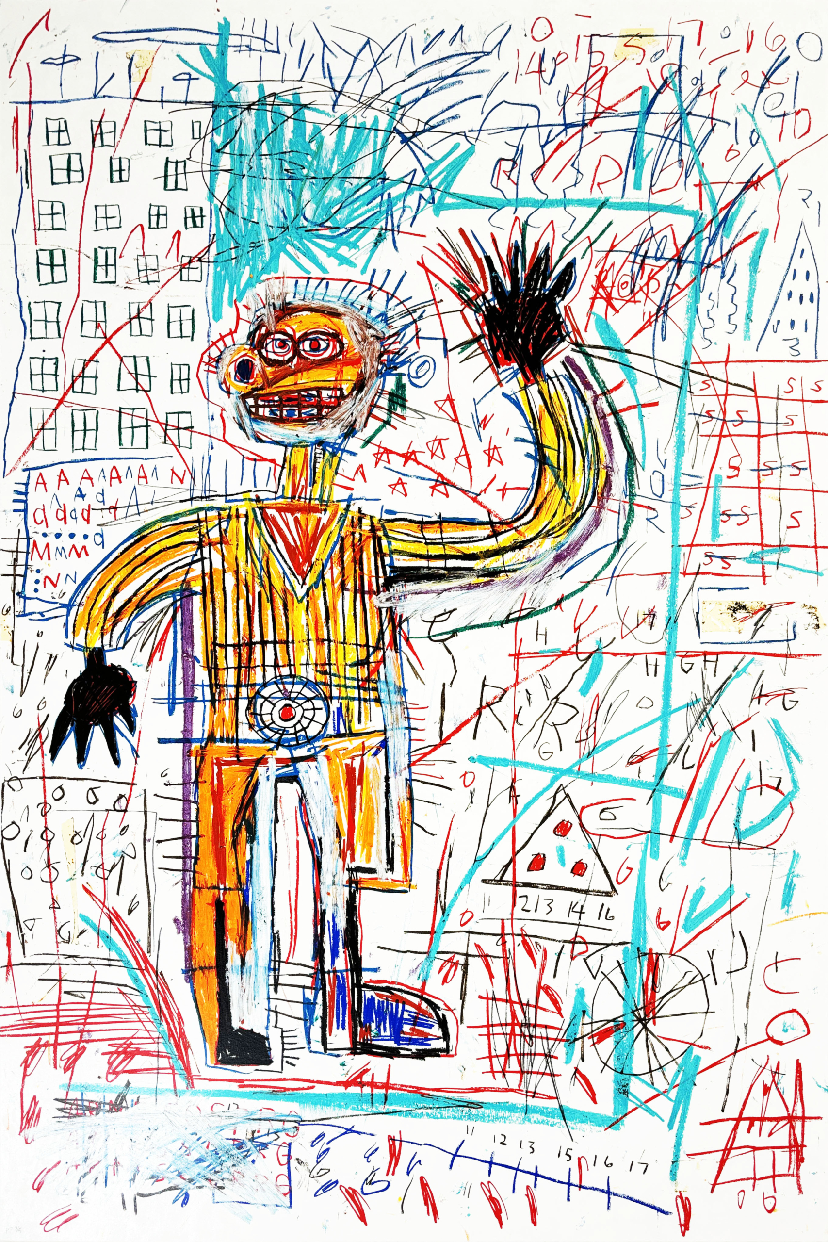 Jean-Michel Basquiat | The Figures Portfolio | Untitled V | 1982/2023