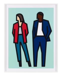 Julian Opie | Standing Couples | Carmen and Fabien | 2024