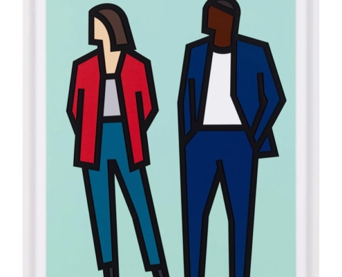 Julian Opie | Standing Couples | Carmen and Fabien | 2024