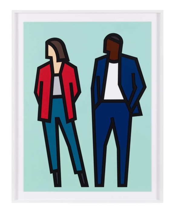 Julian Opie | Standing Couples | Carmen and Fabien | 2024 Julian Opie | Standing Couples | Carmen and Fabien | 2024