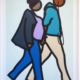 Julian Opie | New York Couple (6) | 2019