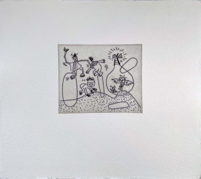 Keith Haring | Untitled (with Sean Kalish) #11 | 1989