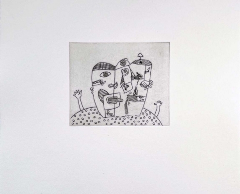 Keith Haring | Untitled (with Sean Kalish) #3 | 1989