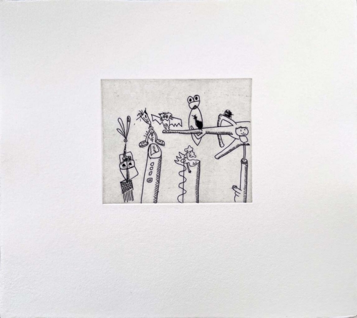 Keith Haring | Untitled (with Sean Kalish) #4 | 1989