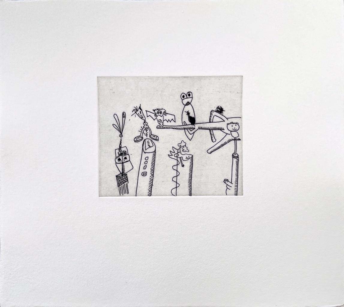 Keith Haring | Untitled (with Sean Kalish) #4 | 1989