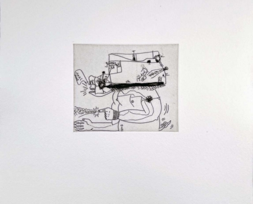 Keith Haring | Untitled (with Sean Kalish) #5 | 1989