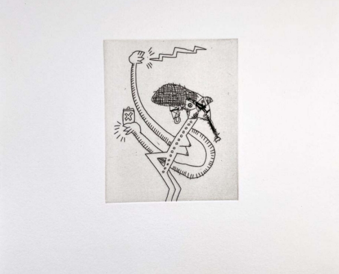 Keith Haring | Untitled (with Sean Kalish) #9 | 1989